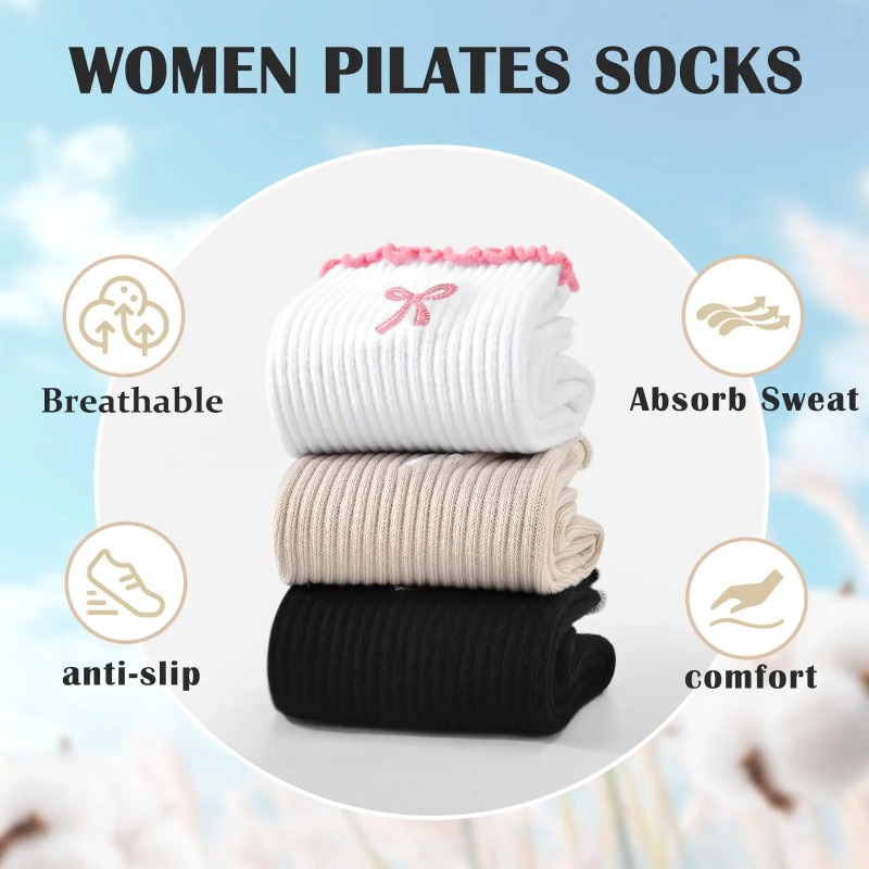 Pilates & Yoga Vida - Kaus Kaki Yoga Profesional, Tali Katun