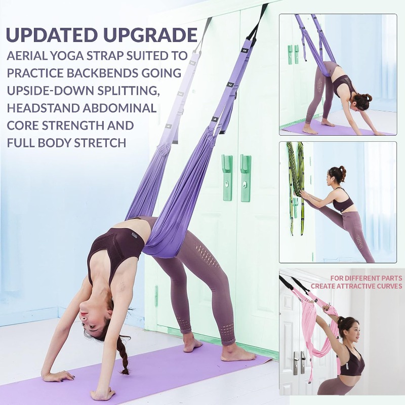 Pilates Yoga Aerial - Set Hammock Yoga Udara yang Dapat