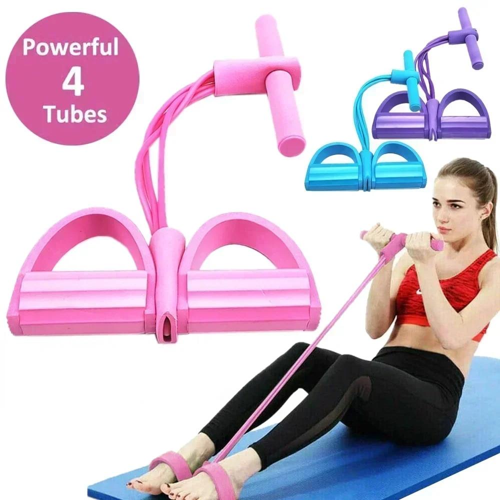 Pilates Yoga Home - Pita Elastis Resistensi Tingkat 4/6 dengan