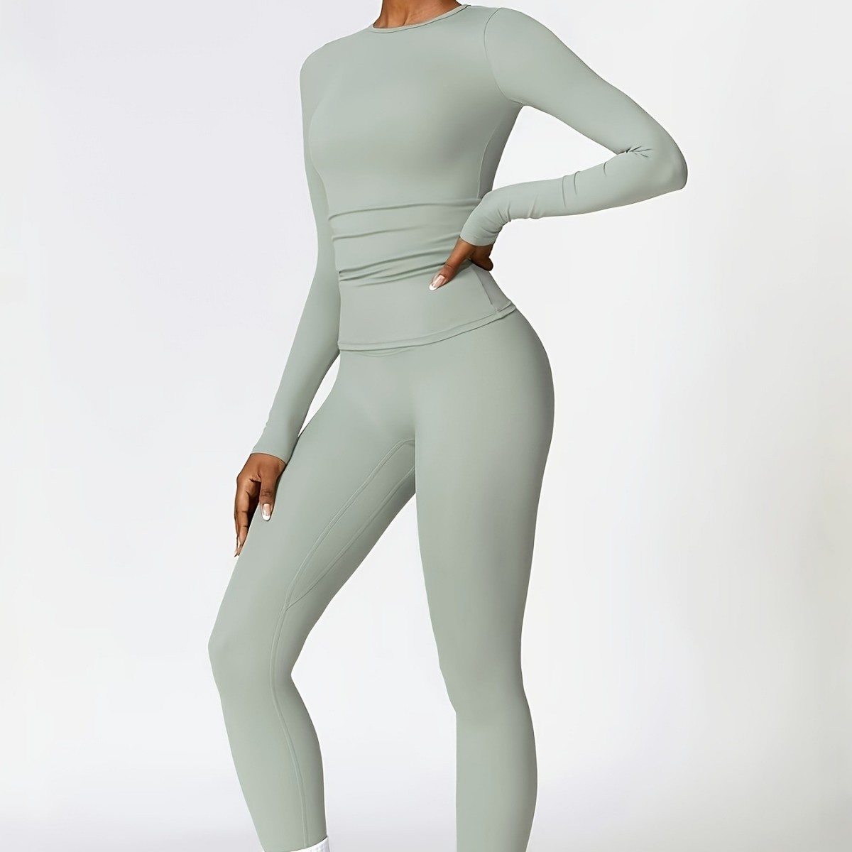 Setelan yoga ketat lengan panj - Pilates & Yoga Vida ulasan dan harga