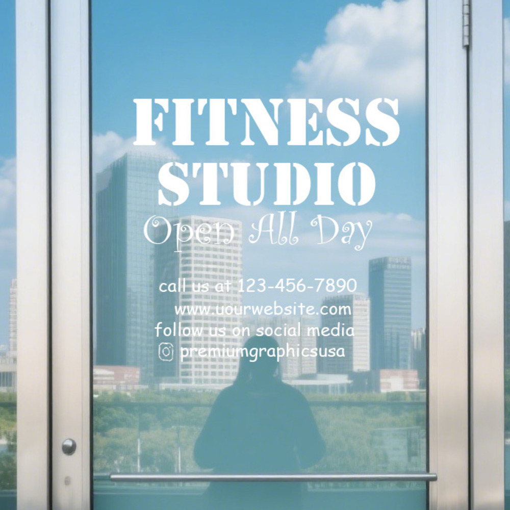 Stiker Jendela Studio yang Dap - Pilates Yoga Or Gym ulasan dan harga