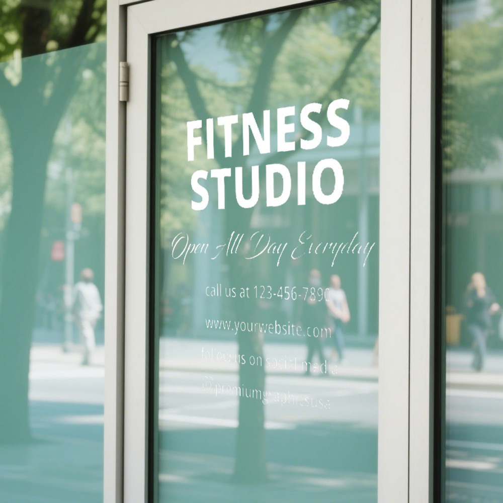 Stiker Jendela Studio yang Dap - Pilates Yoga Or Gym ulasan dan harga
