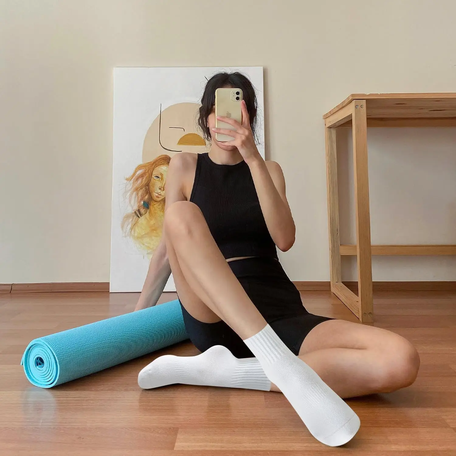 4 pasang kaus kaki yoga wanita - Pilates & Yoga Vida ulasan dan harga